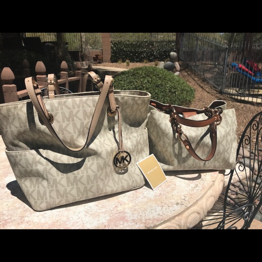 2 authentic Michael Kors totes