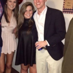 Black leather looking dress