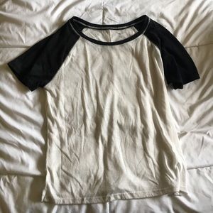 Black and white shirt