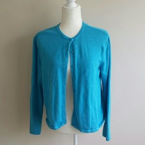 Talbots Medium Light Blue Sweater Cardigan