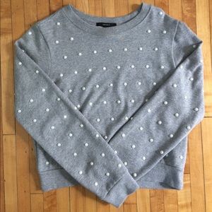 Forever 21 Pearl Embellished Sweatshirt - M - EUC