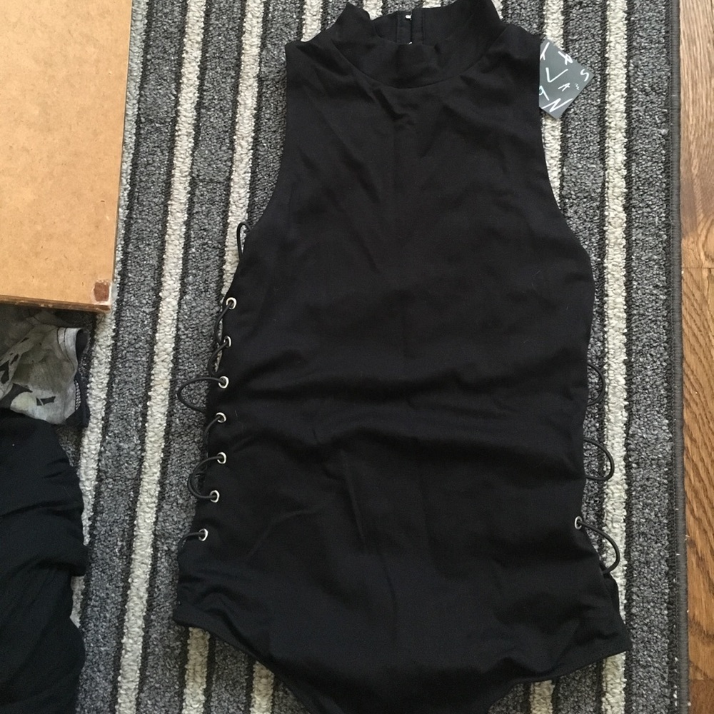 Nasty gal lace up bodysuit NEW
