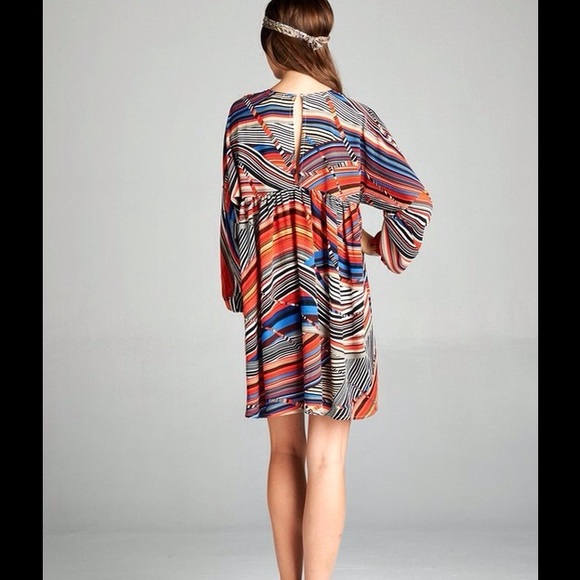 Hi/Lo Striped Dress, Size Small - Picture 3 of 7