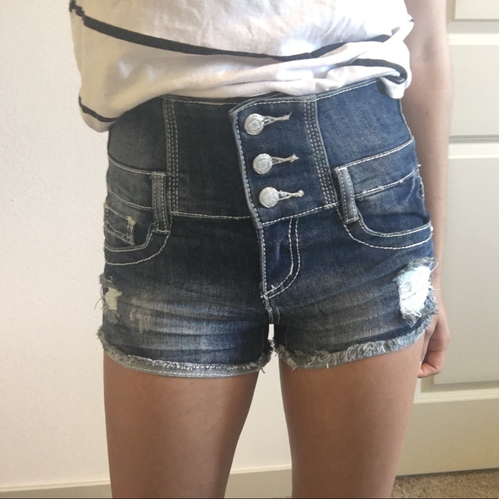 High Waisted Jean Shorts