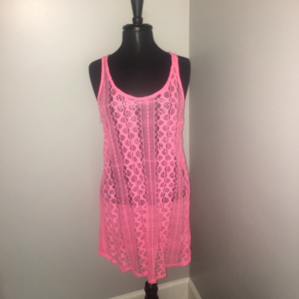 BKE Pink Swim Suit Cover Up