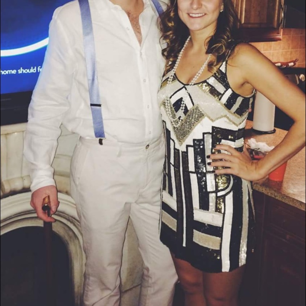 Sequined Parker Mini Dress!