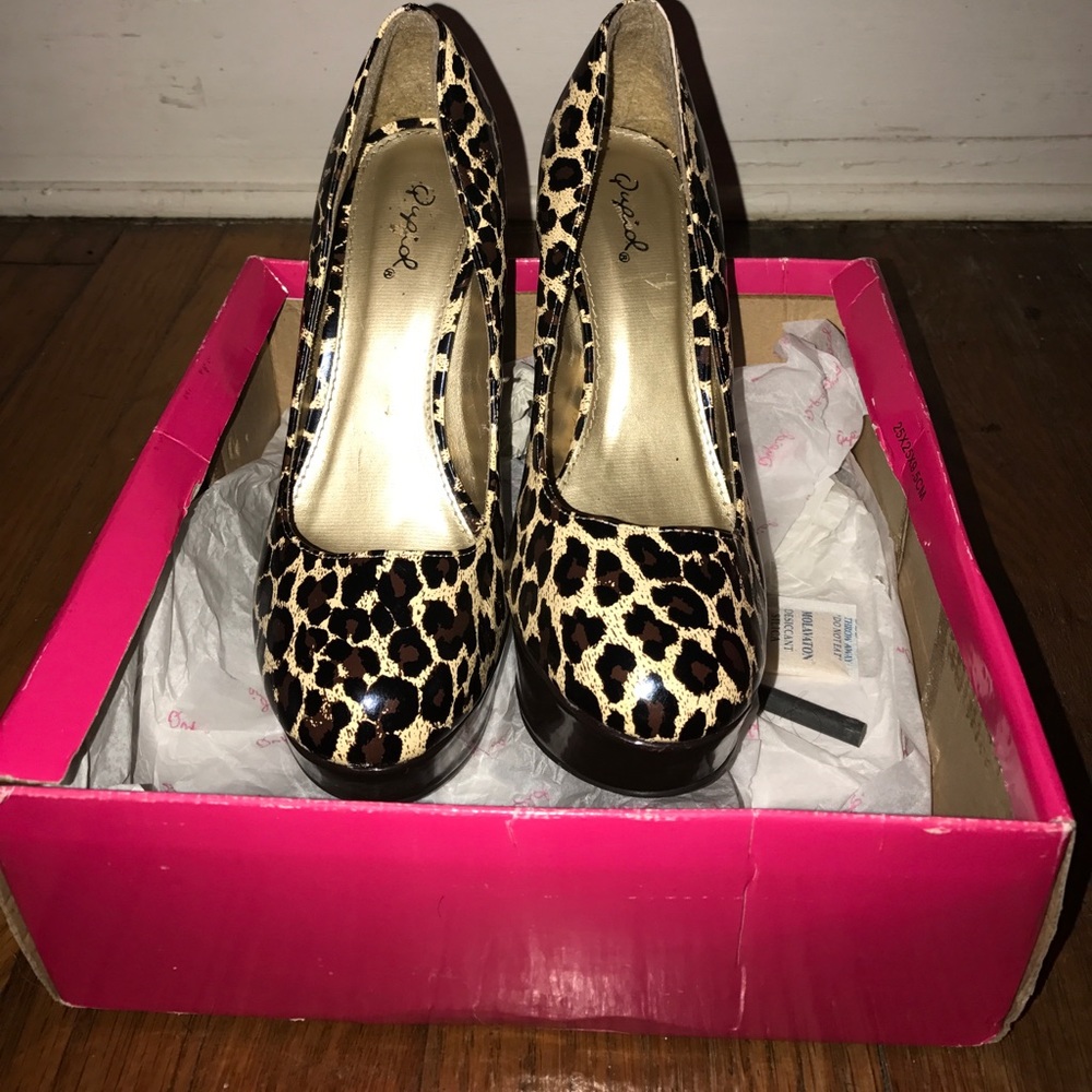 Cheetah print heels