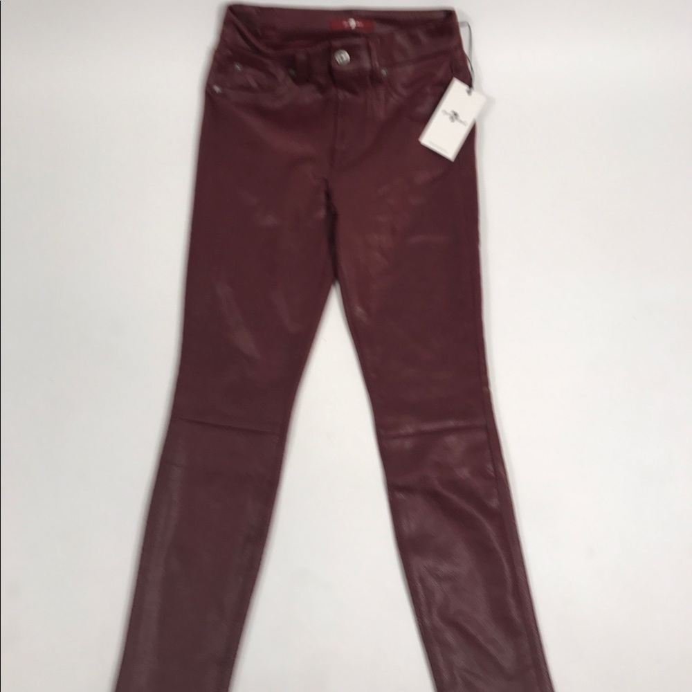 7 for all mankindHIGH WAIST KNEE SEAM ANKLE SKINNY