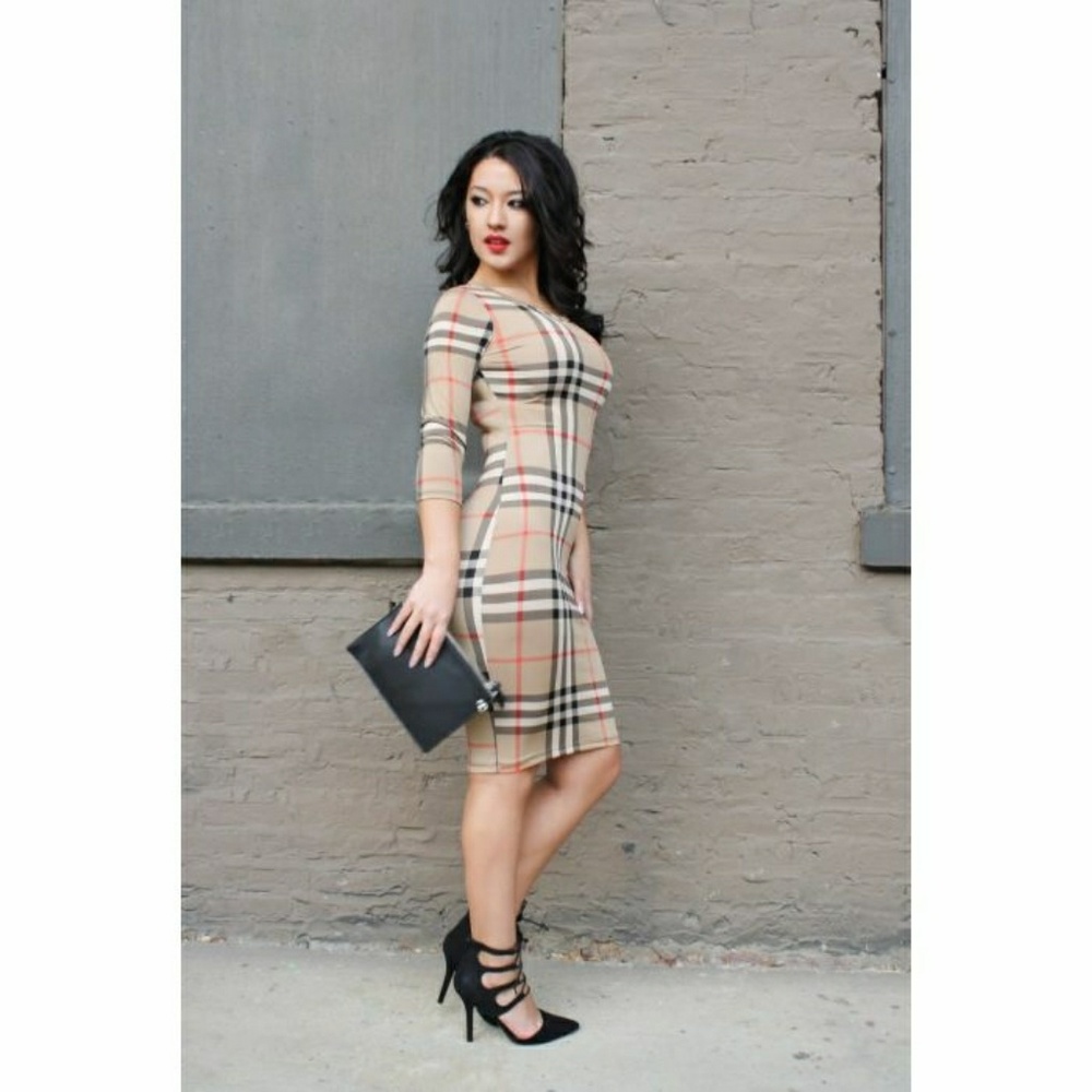 Lattice pattern dress