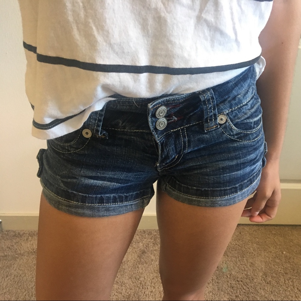 Medium Wash Jean Shorts