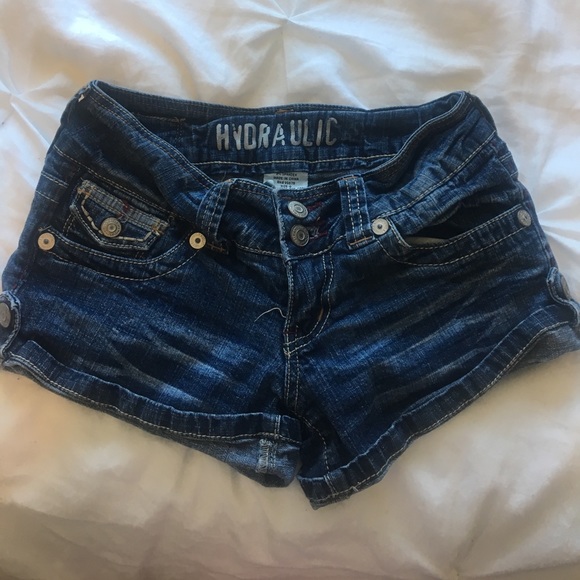 Medium Wash Jean Shorts - Picture 2 of 3