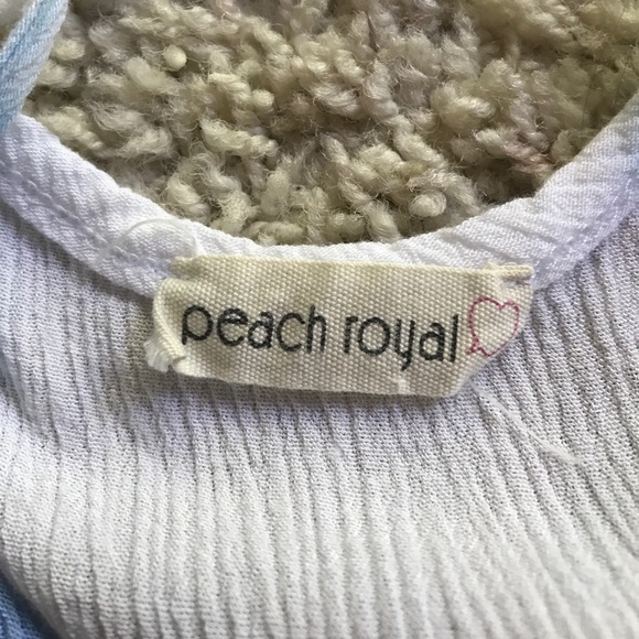 Size S // Faded Blue and White Tank - Picture 4 of 4