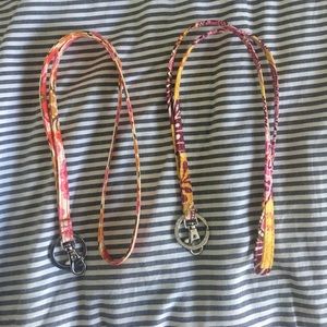 Two Brand New Vera Bradley Lanyards