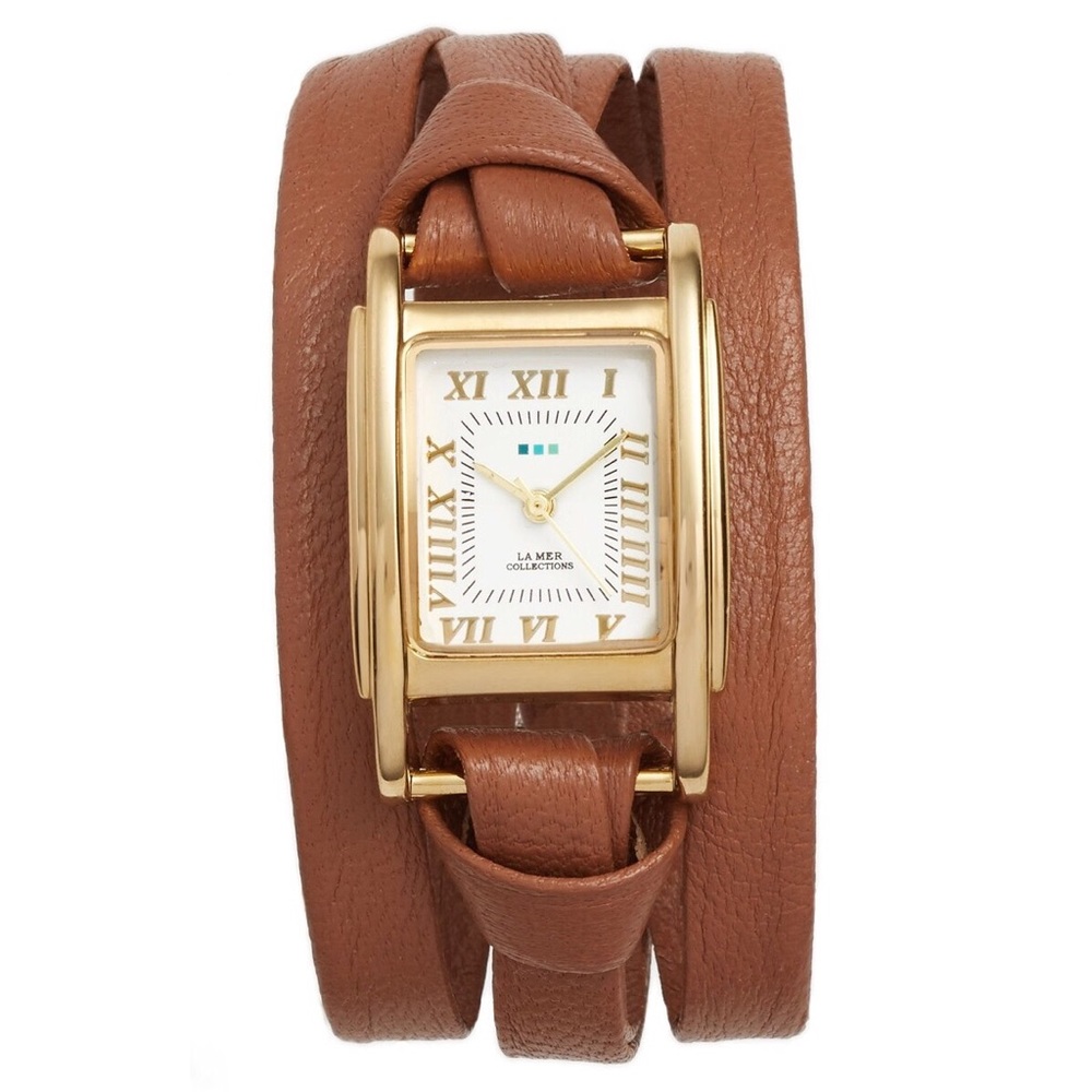 Must go! NEW never worn, La Mer leather wrap watch