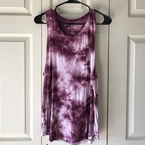 American Eagle Tie dye flowy tank top