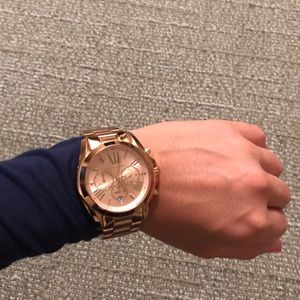 Rose gold women's Michael Kors watch