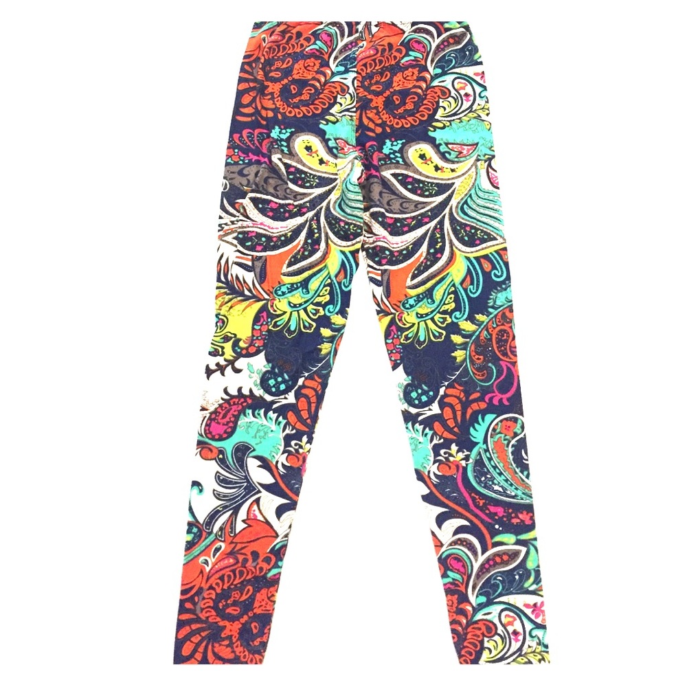 Soft one size fits all colorful leggings