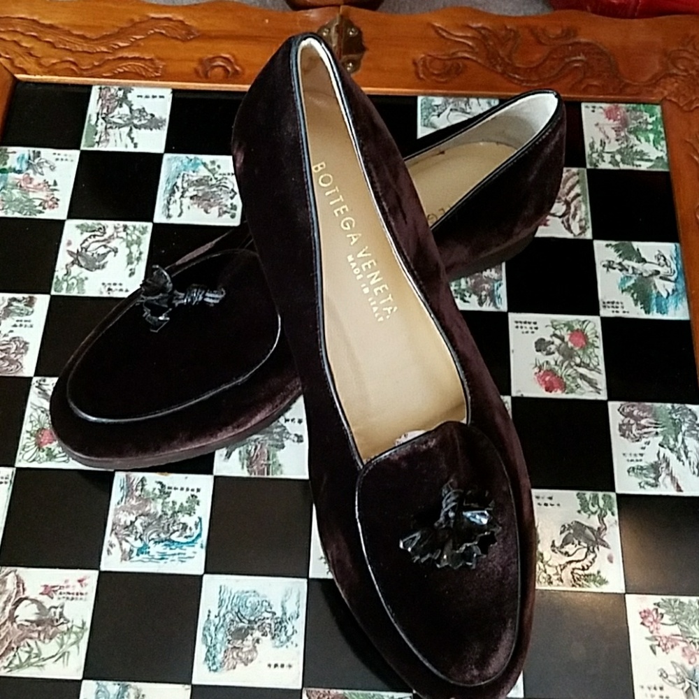 ♥️Bottega Veneta♥ Brown Velvet Bitters (38.5) NWOT