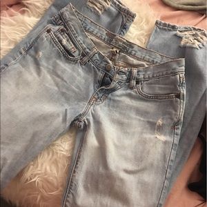 SALE!! Distressed abercrombie and fitch long jeans