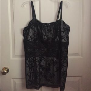 Torrid Size 3 Black & White Tank Top