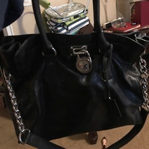Michael Kors Black large Hamilton bag