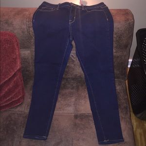 Mossimo Mid Rise Denim Legging Crop