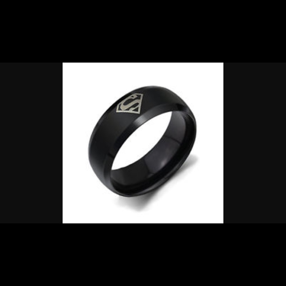 Men's size 12 super man ring tungsten