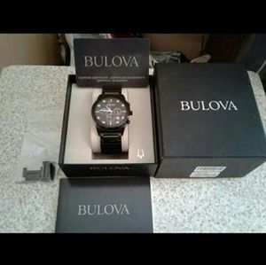 Bulova Men's Diamond Black Ion-Plated