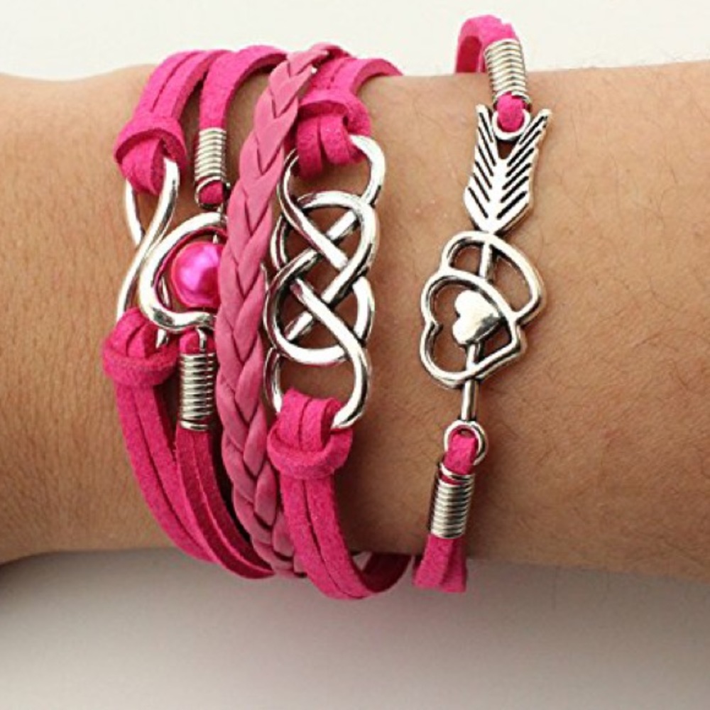 Infinity Loop & 💖Bracelet 2/$13, 1/$8