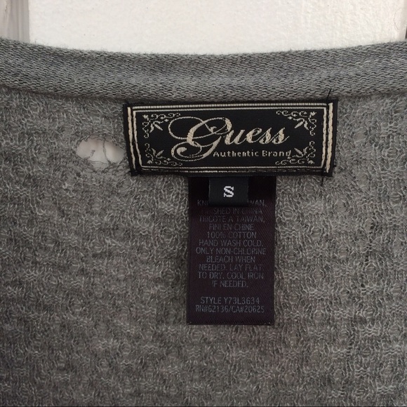 Gray cardigan, peplum top with 3/4 bell sleeves - Picture 3 of 3