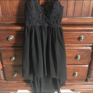 Black Hi-Low Formal Dress