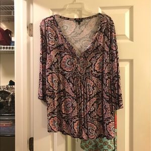 Talbots Paisley Patterned Shirt