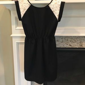 Black Dress with Lace Detail