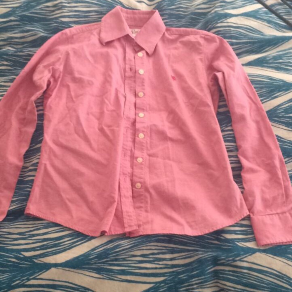 NWOT size 0 Lilly long sleeve button down shirt