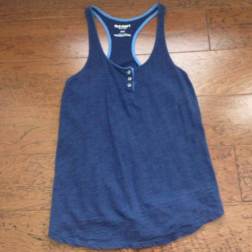 Sale!! Navy blue racerback tank top
