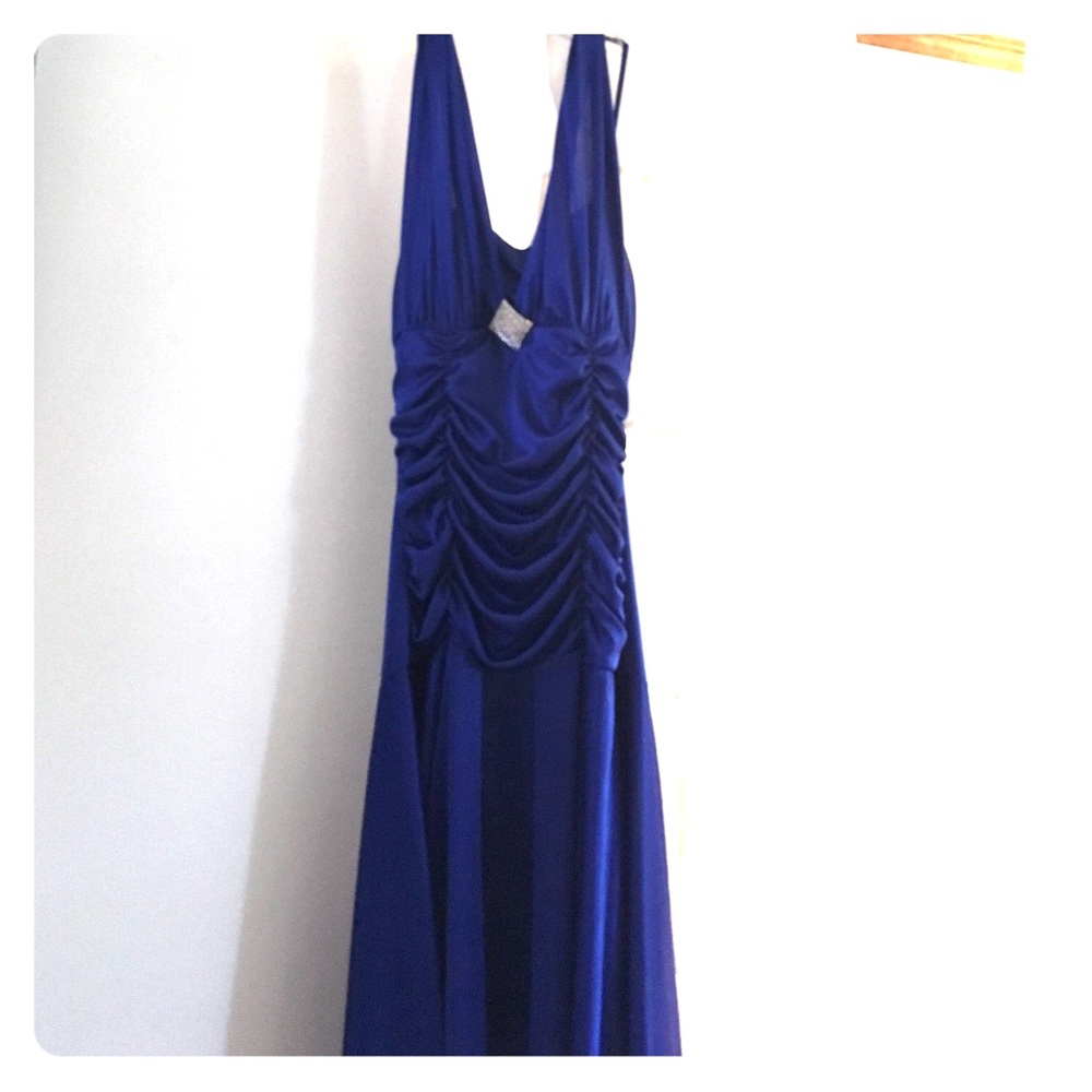 Royal Blue satin dress