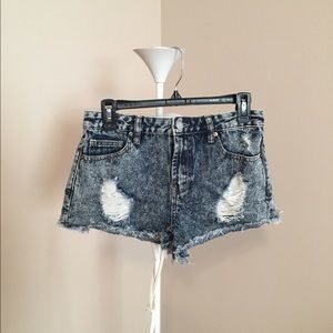 Forever21 Ripped jean shorts