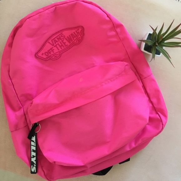 vans hot pink backpack