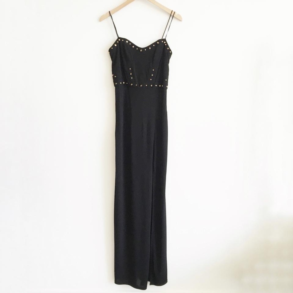 ✨sold✨abs by allen schwartz • stud strapless dress - Picture 5 of 8