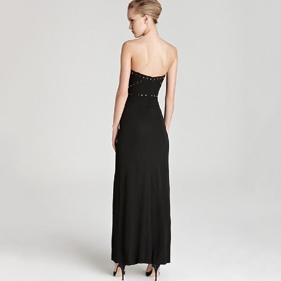 ✨sold✨abs by allen schwartz • stud strapless dress - Picture 3 of 8