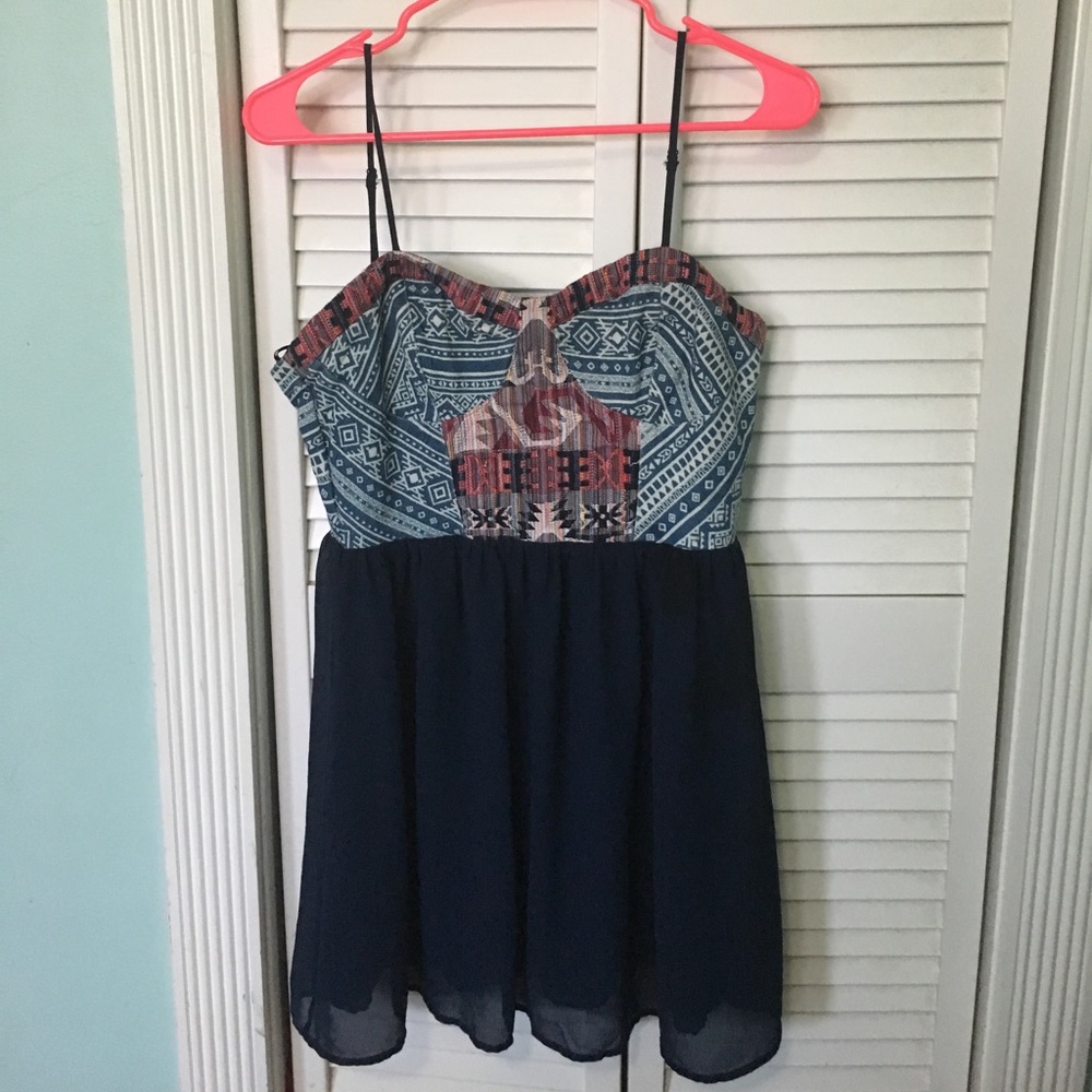 Aztec flowy summer dress