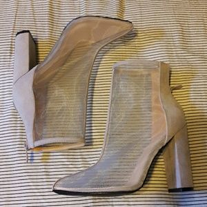 Mesh Pointed Boots