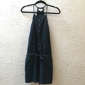 Lou & Grey Linen Button Front Romper
