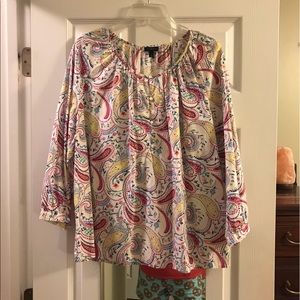 Talbots Paisley Blouse