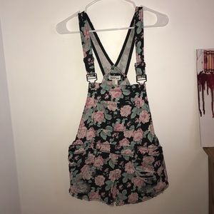 floral overalls