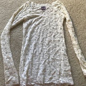 Free People Lace Shirt
