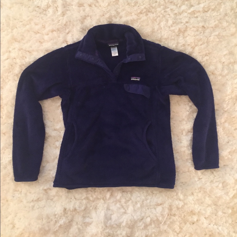 Patagonia Fluffy Dark Blue Jacket