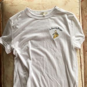 Future State Banana Romance Ivory Ringer T-shirt