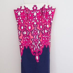 Pink and Navy Dress