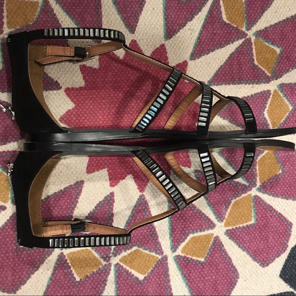 Report Scott sandal with rhinestones & back zipper - Picture 2 of 6